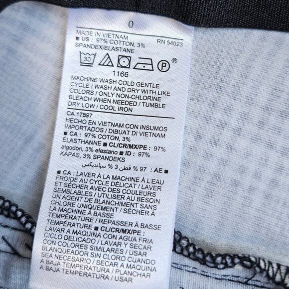 Old Navy Career Wear Business Plaid Pants Black White Size 0 High Rise Cropped - Picture 7 of 12